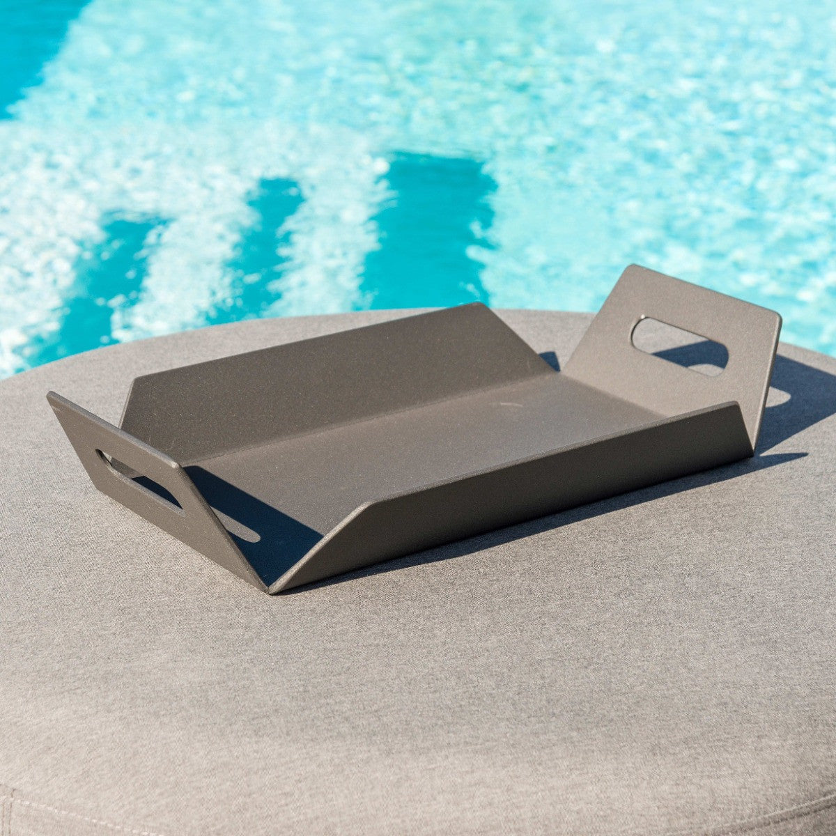 Maze Aluminium Black Outdoor Tray